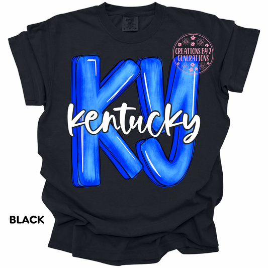 KY WHITE KENTUCKY PRINT