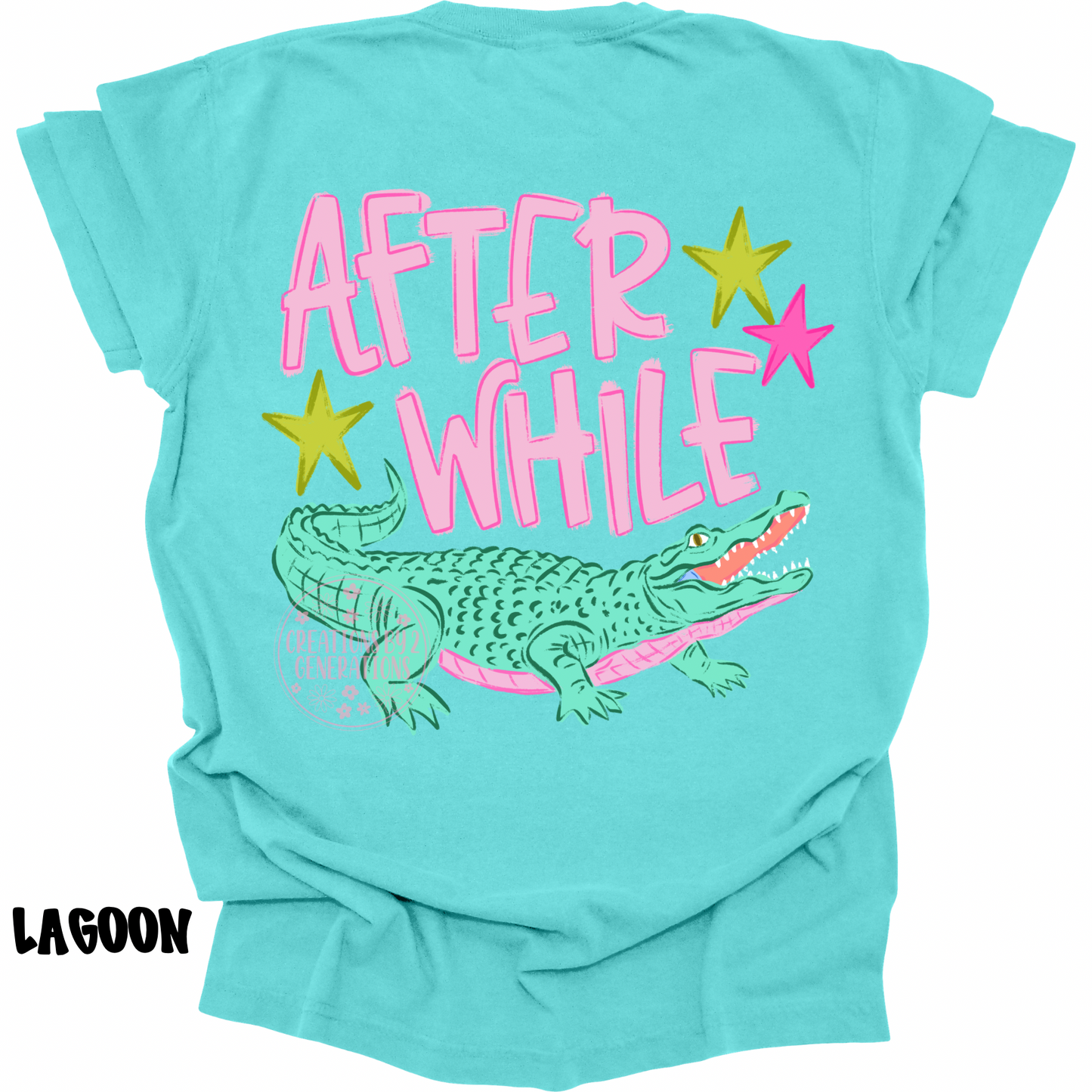 LATER GATOR (FRONT DESIGN) AFTER WHILE CROCODILE (BACK DESIGN) PINK PREORDER