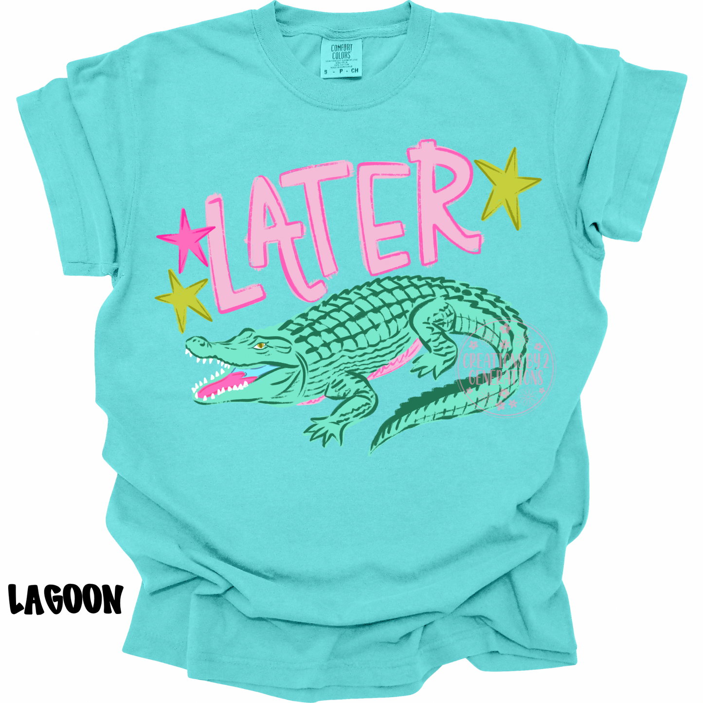 LATER GATOR (FRONT DESIGN) AFTER WHILE CROCODILE (BACK DESIGN) PINK PREORDER