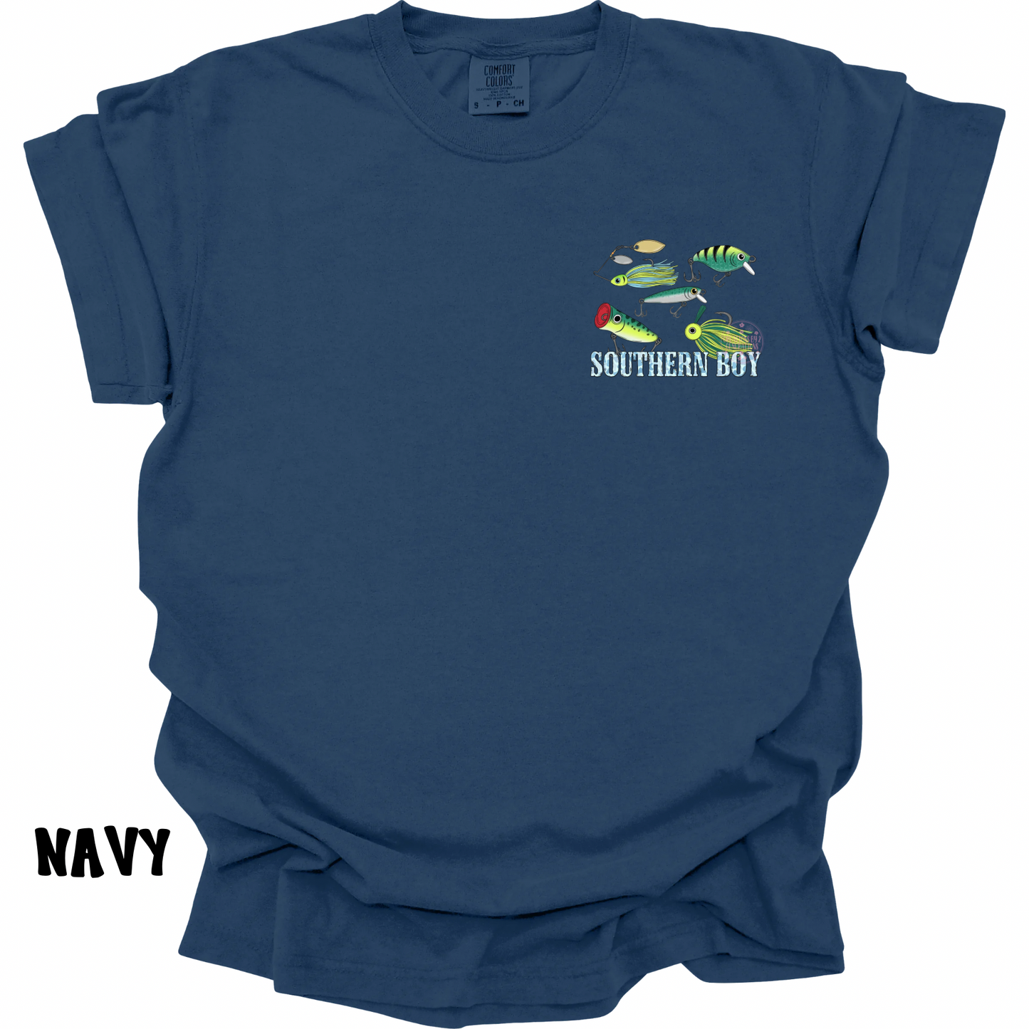 SOUTHERN BOY FISHING BAITS BLUE CAMO WITH FRONT POCKET DESIGN PREORDER