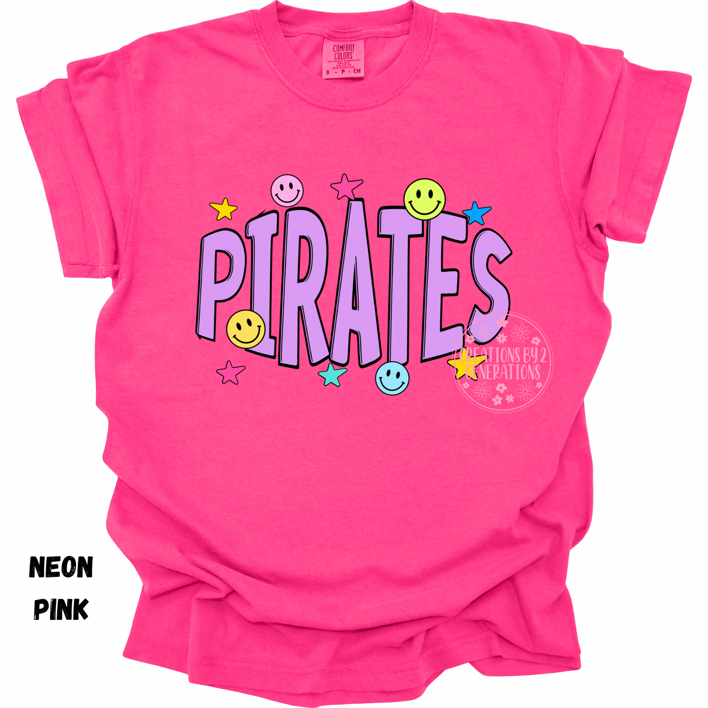 PIRATES SMILEY & STARS YOUTH PRINT