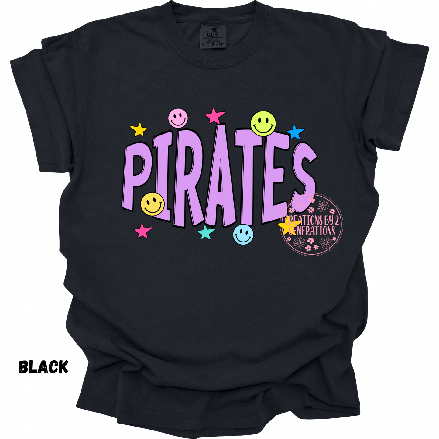 PIRATES SMILEY & STARS YOUTH PRINT