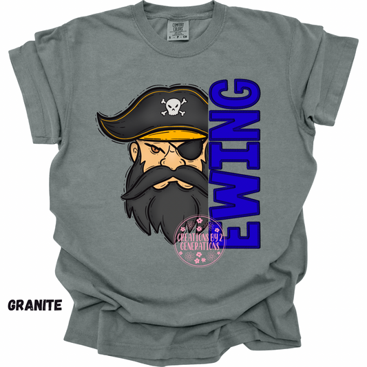 EWING WITH PIRATE FACE YOUTH PRINT