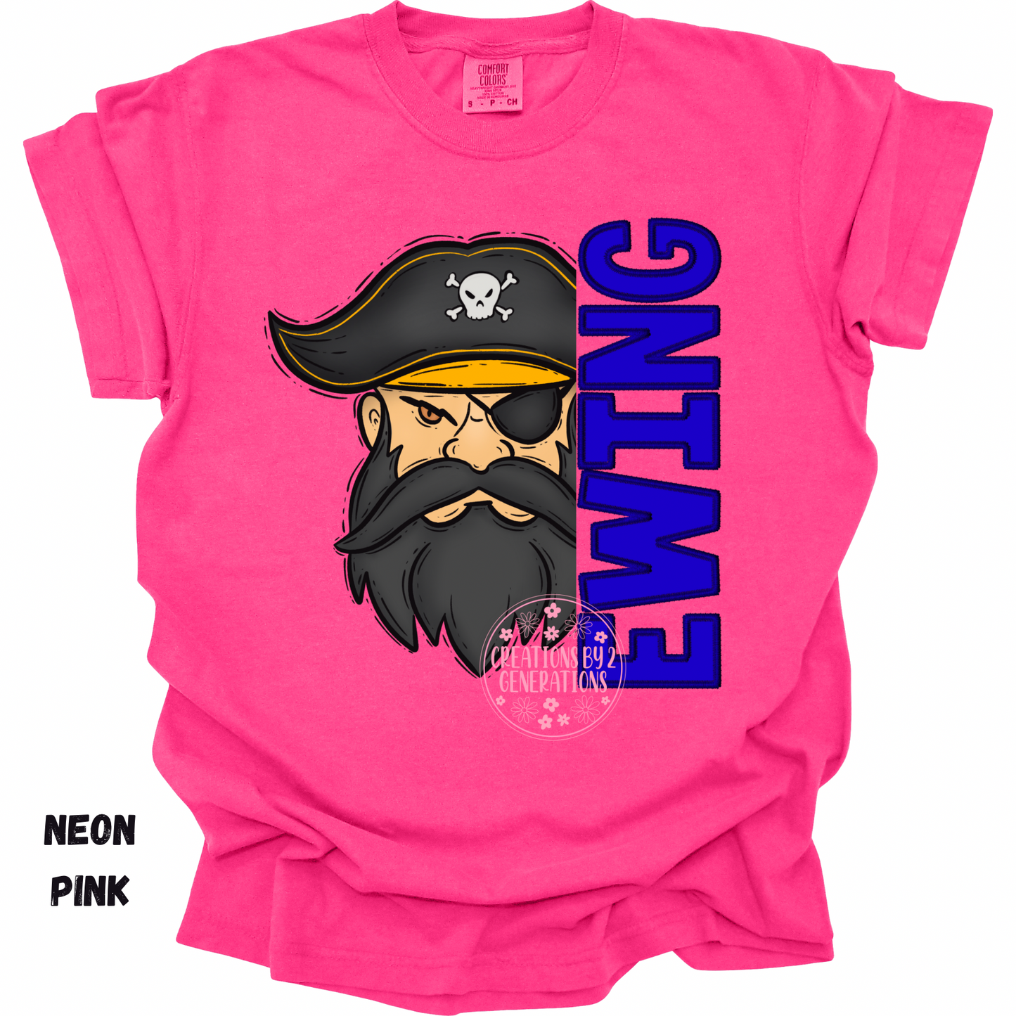 EWING WITH PIRATE FACE YOUTH PRINT