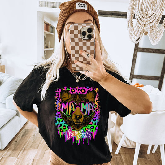 MAMA COLORFUL BEAR PRINT