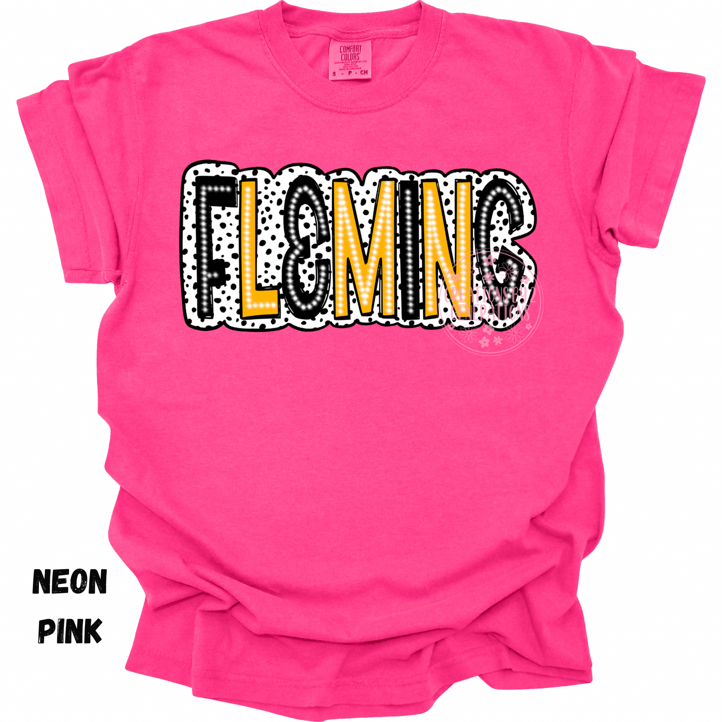 FLEMING BLACK & GOLD WITH BLACK DOTS