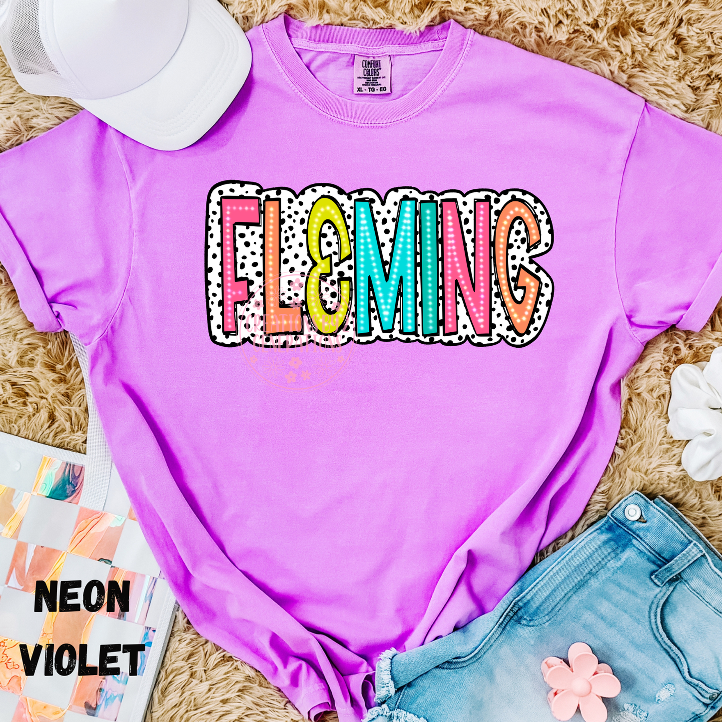 FLEMING COLORFUL WITH BLACK DOTS