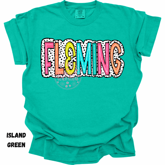 FLEMING COLORFUL WITH BLACK DOTS