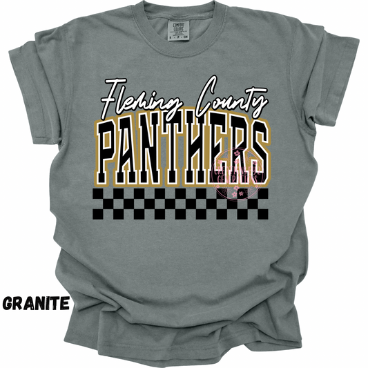 FLEMING COUNTY PANTHERS BLACK CHECKERED BOTTOM (YOUTH)