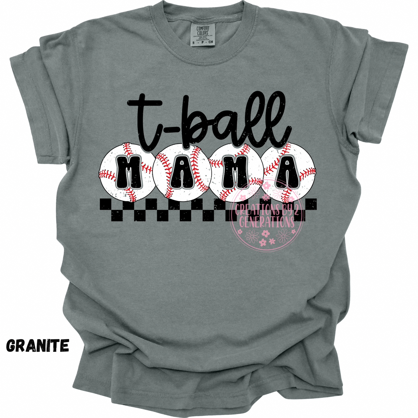 DISTRESSED T-BALL MAMA PREORDER