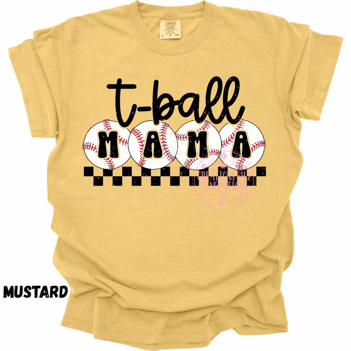 DISTRESSED T-BALL MAMA PREORDER