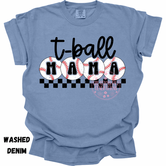 DISTRESSED T-BALL MAMA PREORDER