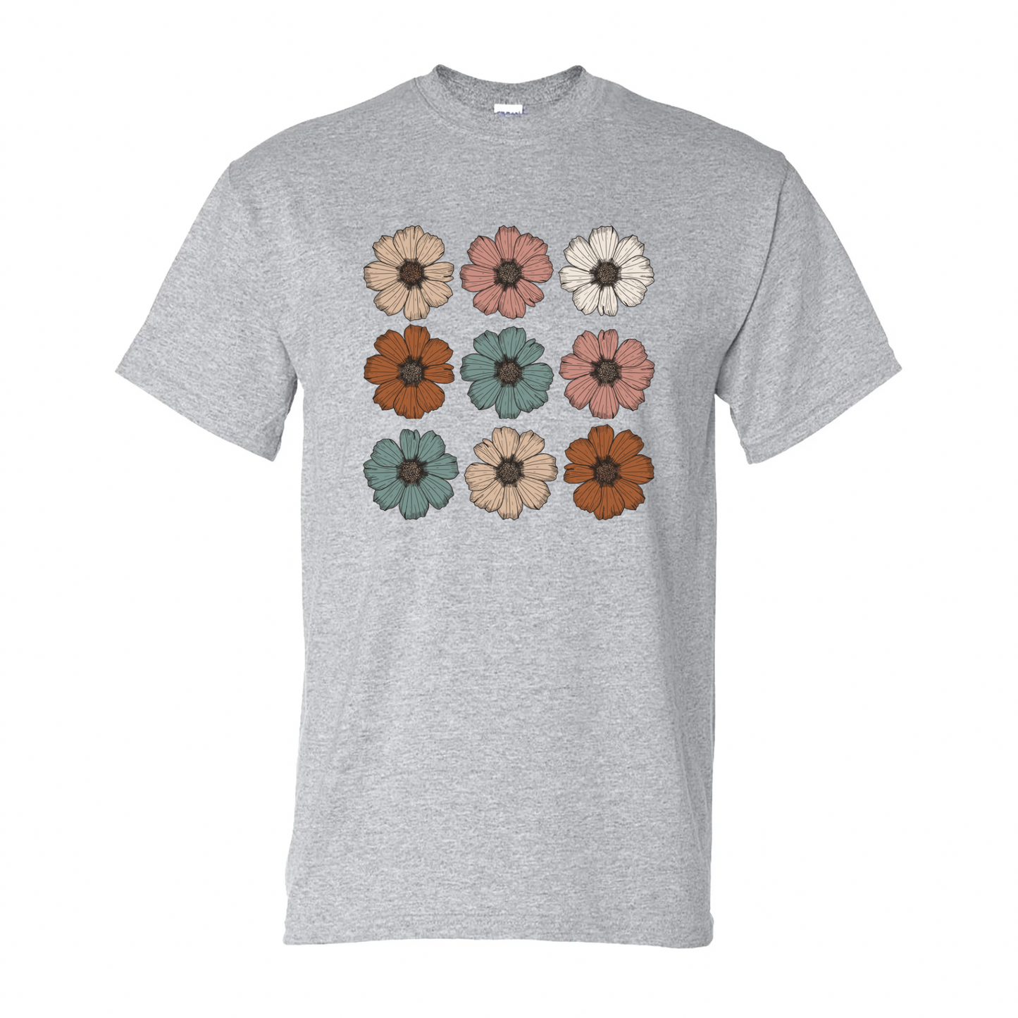 FLOWERS STACKED PRINT